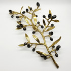 Michael Aram Olive Branch Gold Tone Brass Menorah Handcrafted Judaica Rare