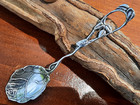 Sterling Silver Alvin Mfg  Co  Floralia Rose Demitasse Spoon  No Mono