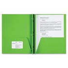 Sparco 2-pocket Folder 3 Prong 25 bx Apple Green 78542