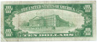 1929  10 National Banknote   First National Bank Of Grand Forks  North Dakota
