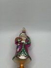 Vtg Rare Htf Christopher Radko Santa With Bag Of Gifts  Glass Christmas Ornament