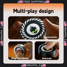 Metal Fidget Spinner 3-in-1 For Adults   Teens  R188 Bearing  Matte Black