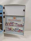 Vtg 1950s Wolverine Lithograph Tin Childs Play Toy Kitchen Ice Box Refrigerator