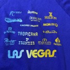 Vintage 90s Las Vegas Hotel Casino Crewneck Sweatshirt Usa Made Purple Large