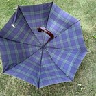 Polo Ralph Lauren Umbrella Tartan Plaid Blackwatch Doorman Hook Crook Handle 38 