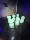 Vtg Jadeite Green Glass Double Egg Cups fire King  Mcm  Versatile  Sold Separate
