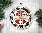 Custom Wood First Responder Christmas Ornaments  