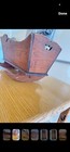 Antique Primitive Wooden Doll Cradle Rocking Crib Cutout Ends