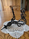 Antique Style Victorian Reproduction Ornate Cast Iron Double Hat Coat Hook 