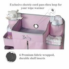 Baby Diaper Caddy Hanging Nursery Organizer Crib Storage Pink By Llama Bella