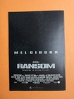 Ransom  1996  Movie Program Ron Howard Mel Gibson Gary Sinise Rene Russo