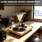 Retro Vinyl Record Player  Fully   automatic Belt   driven Turntable With Bt Wireles
