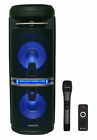 Rockville Go Party X10 Dual 10  Rechargeable Karaoke Machine System wireless Mic