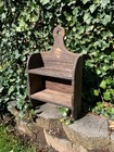 Primitive Wooden Wall Shelf Rustic Farmhouse Cupboard Vintage Handmade Display R