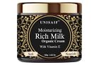 Unisaif Organic Rich Milk Moisturizing Cream  Vitamin E  Aloe Vera