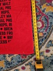 Vintage 1990 s Budweiser Bottle Beach Towel Red  55  X 27  