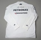 Adidas Mercedes Amg Petronas F1 Team Polo Long Sleeve Shirt Sz M Jx0757 New  120