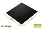 Matniks Neoprene Rubber Sheet  Heavy Duty  High Grade 60a  Black  12x12-inch    