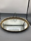 Mid-century 16 5in Filigree Mirrored Vanity Tray -hollywood Regency Style