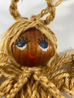 Vintage 6 5 In Macrame Angel Christmas Tree Ornament