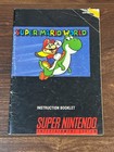Super Mario World Snes Super Nintendo Instruction Manual Only