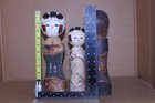 Used   Vintage Japanese Kokeshi Dolls Lot Of 3