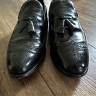 Allen Edmonds Berwick Black Leather Tassel Brogue Dress Loafers Almond Toe 12c