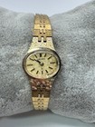 Vintage Ladies Seiko 11-7619 Gold Tone Mechanical Watch Works