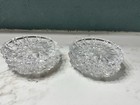 Vintage Princess House Set Of 6 Clear Pressed Cut-style Decorative Coasters 