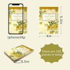 100scrapbook Craft Paper Kit For Scrapbook Journaling Supplies   yellow Flowercraf
