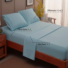 Bed Sheet Set Super Soft Microfiber 1800 Thread Count Luxury Egypti
