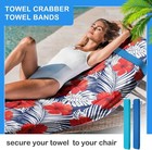 4 Pack Towel Bands For Beach  Pool   Cruise Chairs  The Better Blue turquoise 
