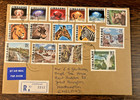 Stamps Zimbabwe 1980 Definitives On Registered Cover Plus Same Full Set Mnh