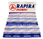 100 Rapira Swedish Super Steel Russian Made Double Edge De Safety Razor Blades