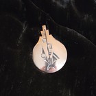 Rare Vintage Signed Frank Patania Sr Sterling Silver  Pin Pendant Hopi Native
