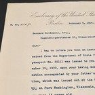 1904 Us Embassy Berlin Letter Signed Diplomat Reynolds Hitt - Wisconsin Ancestry