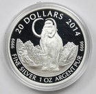 2014 Canada  20 Woolly Mammoth  9999 Fine Silver 31 39 Grams Rcm Ogp