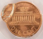 1999 1c Lincoln Cent Double-struck  2nd 93  Off-center Pcgs Ms63 Red