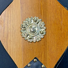 Vintage Wood And Leather Fireplace Bellow -copper Rivets - Tested   Working