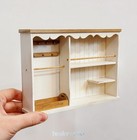 Miniatures 1 12 Scale Dollhouse Unfinished Furniture Kitchen Storage Rack Villa