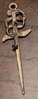3    Letter Opener Steel Brass Pearly Sword Paper Slice Knife Midieval Gift