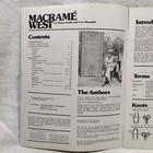 Rare Vtg 1975 Macrame West Home Decor Designs   Projects By Margo Kaplin Mw101