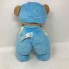Fisher Price Brilliant Basics Baby Boy s 1st First Bear Blue 10    Plush W rattle