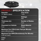 Jdmspeed New 14   Inch Universal Slim Pull Push Racing Electric Radiator Fan Eng