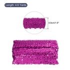 5 Yards 1 9 Inch Elastic Sequins Trim Flat Sequin Strip Paillette  Rose Red