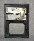 Antique Usps P O Post Office Box Postal Box Door With Glass And A Combination