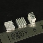 50pcs Silver Mini Aluminum Heat Sink For Mosfet Mos Ic Chipest Ram Asic With Pad