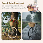 Bike Basket  Wicker Basket For Bike  Hand-woven Bicycle Basket  Detachable Wicke