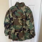 U s  Army Military M-65 Field Jacket M81 Woodland Camo Cold Weather Large Short