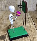 Clay Skeleton Miniature Figurine Mexican Folk Art Day Of The Dead Basketball
